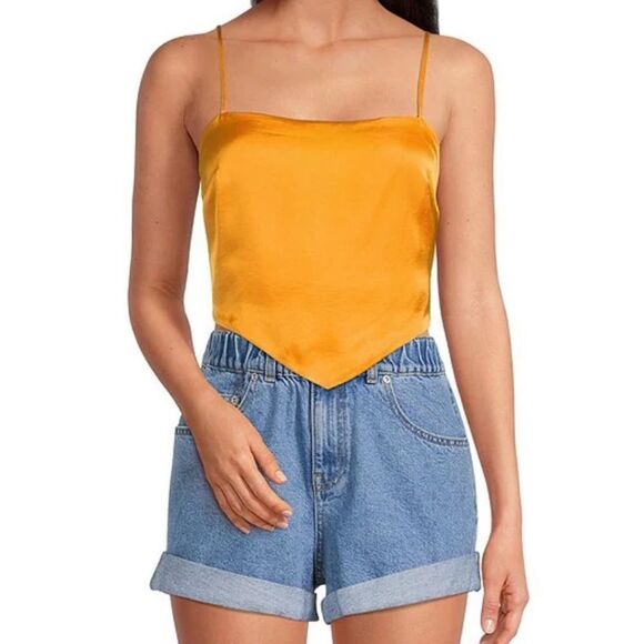 Woven Cathy Square Neck Sleeveless Back Detail Scarf Top - Picture 3 of 4